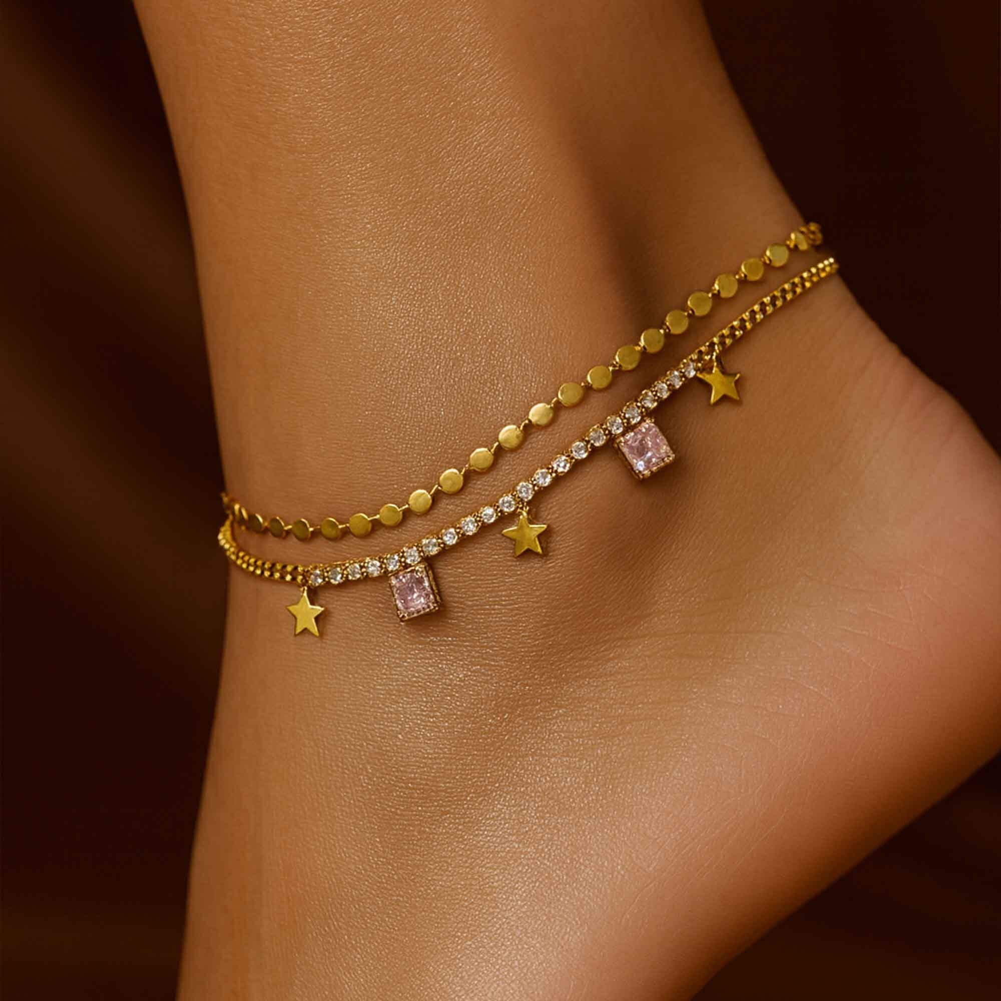 Double-Layered Anklet