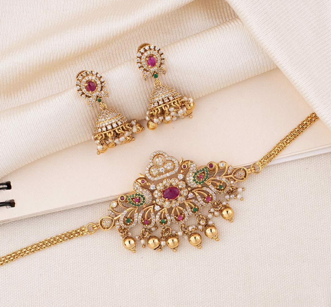 Vintage Kundan Bridal Choker — view 3