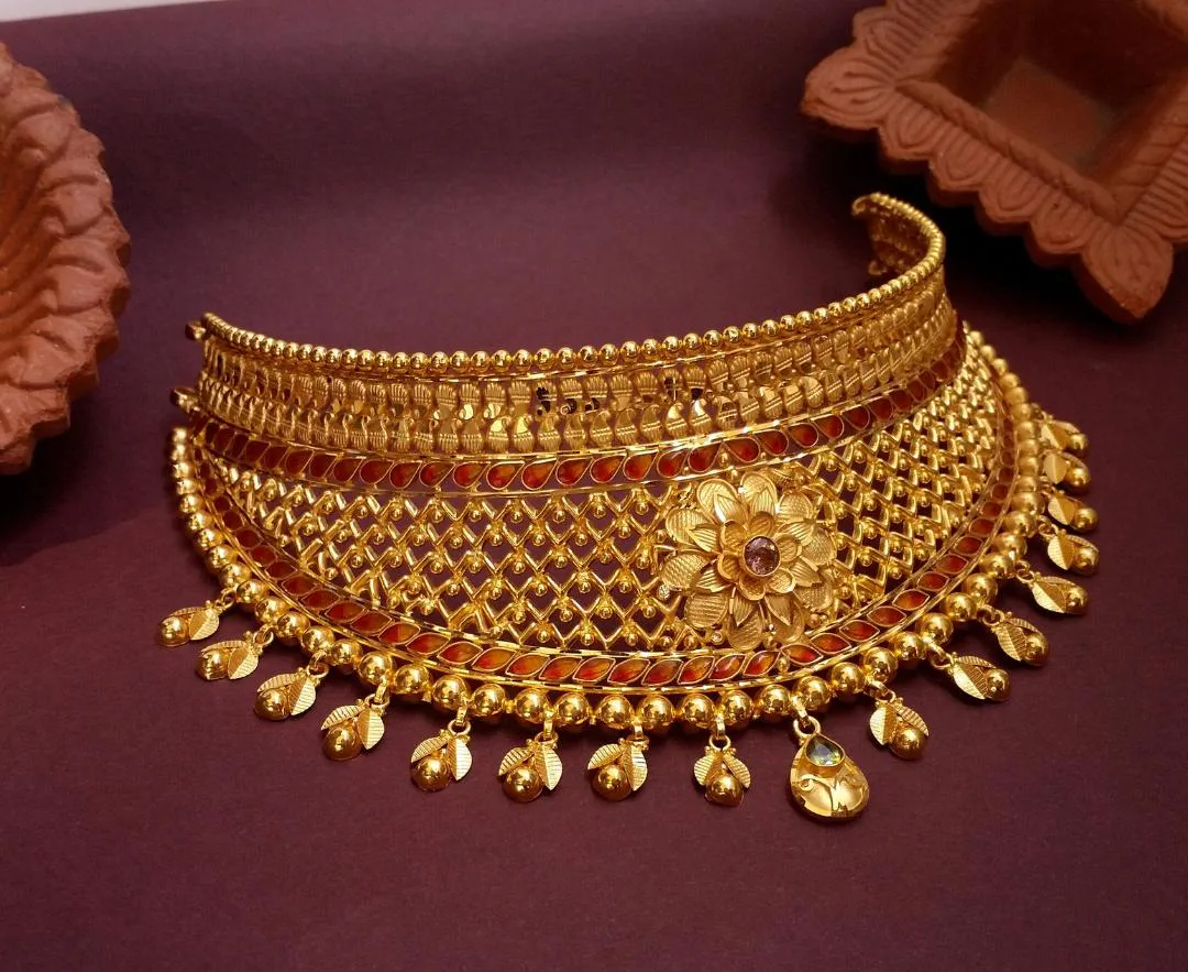 Pastel Meenakari Choker — view 2