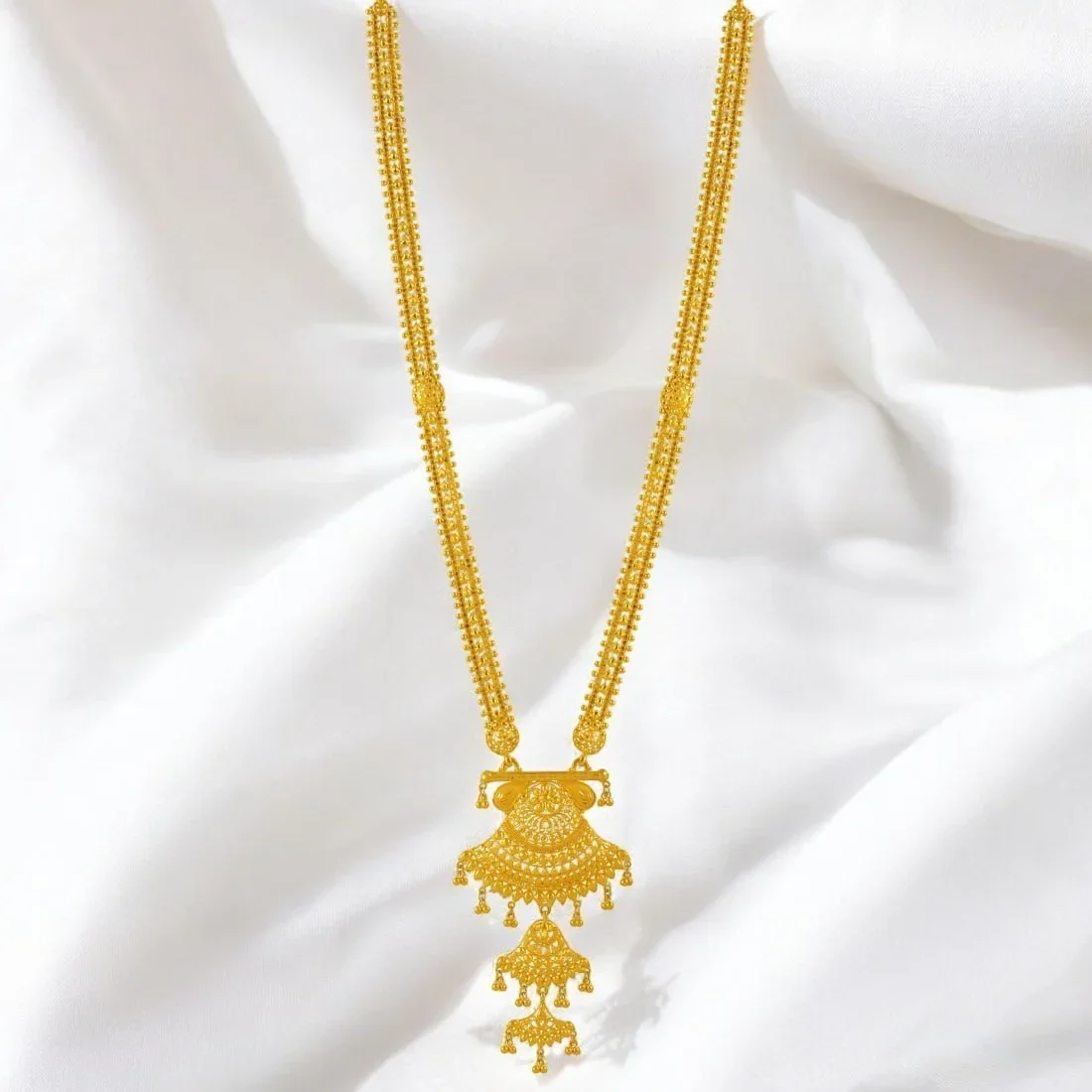 Guttapoosalu Multi-Layer Pearl Long Haram