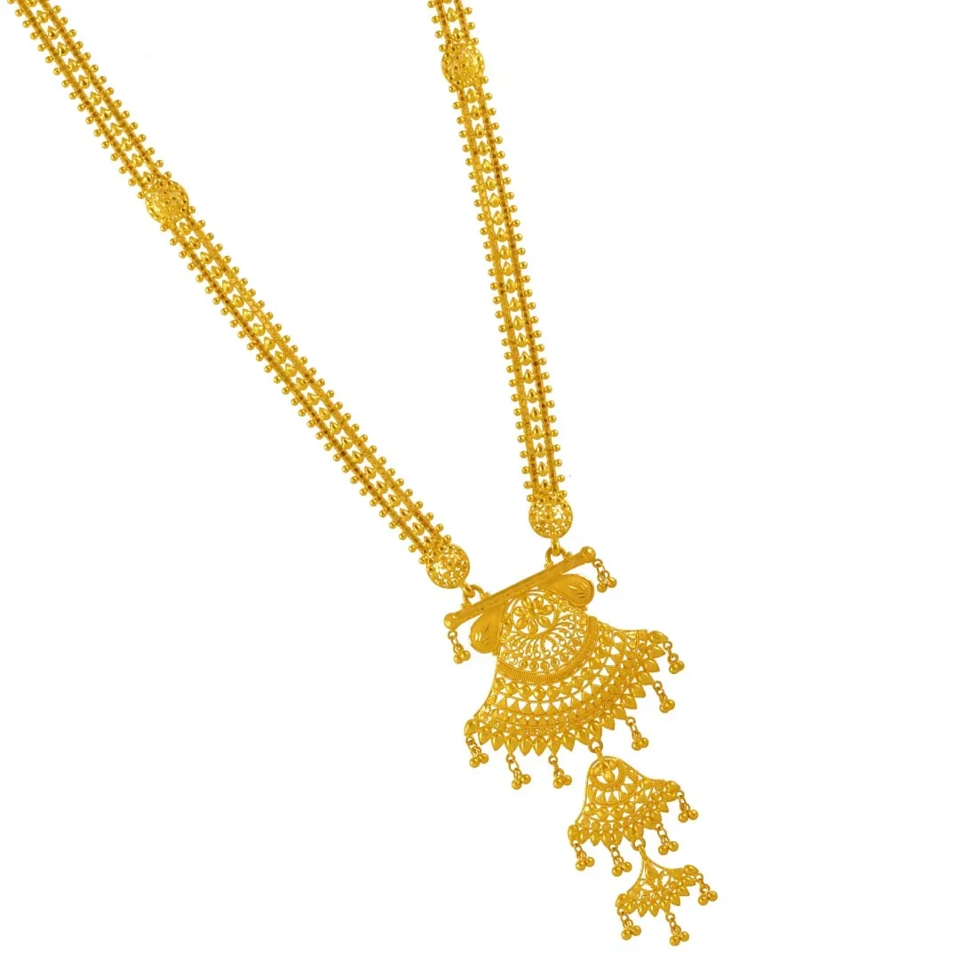 Guttapoosalu Multi-Layer Pearl Long Haram — view 2