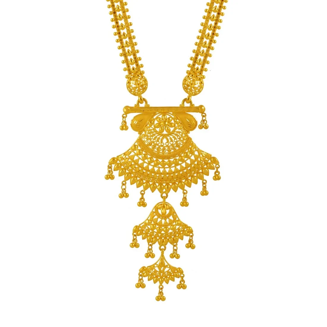 Guttapoosalu Multi-Layer Pearl Long Haram — view 3