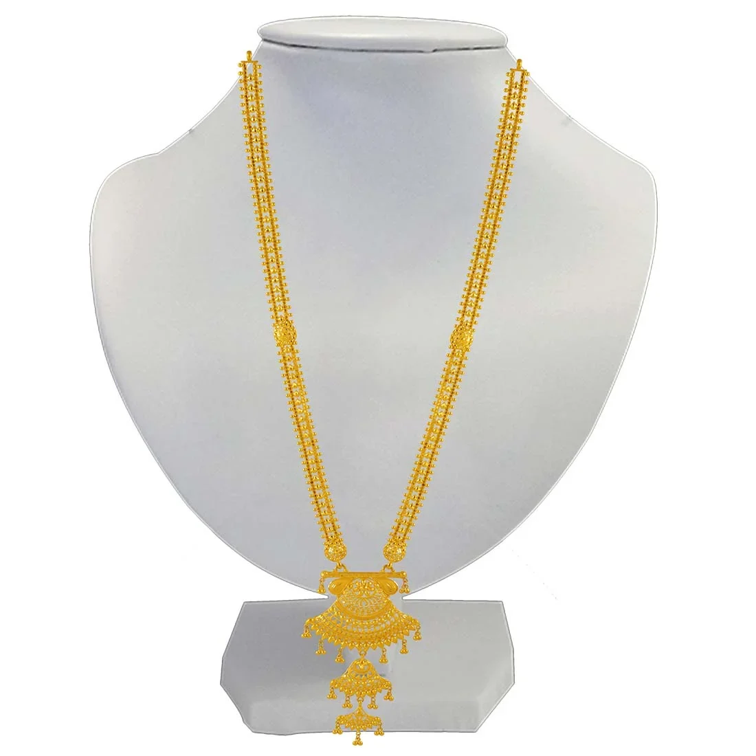 Guttapoosalu Multi-Layer Pearl Long Haram — view 4