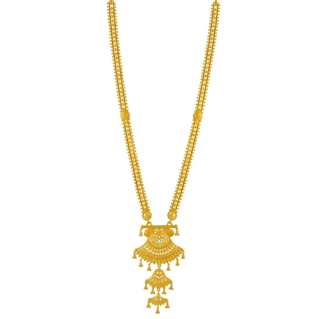 Guttapoosalu Multi-Layer Pearl Long Haram — view 5