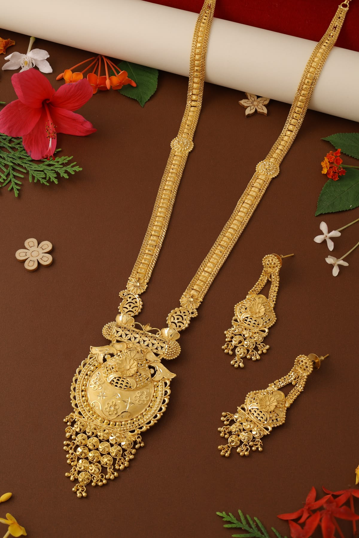 Minimalist Gold Filigree Rani Haar