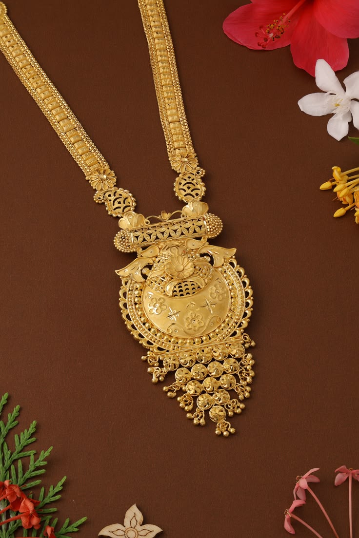 Minimalist Gold Filigree Rani Haar — view 2