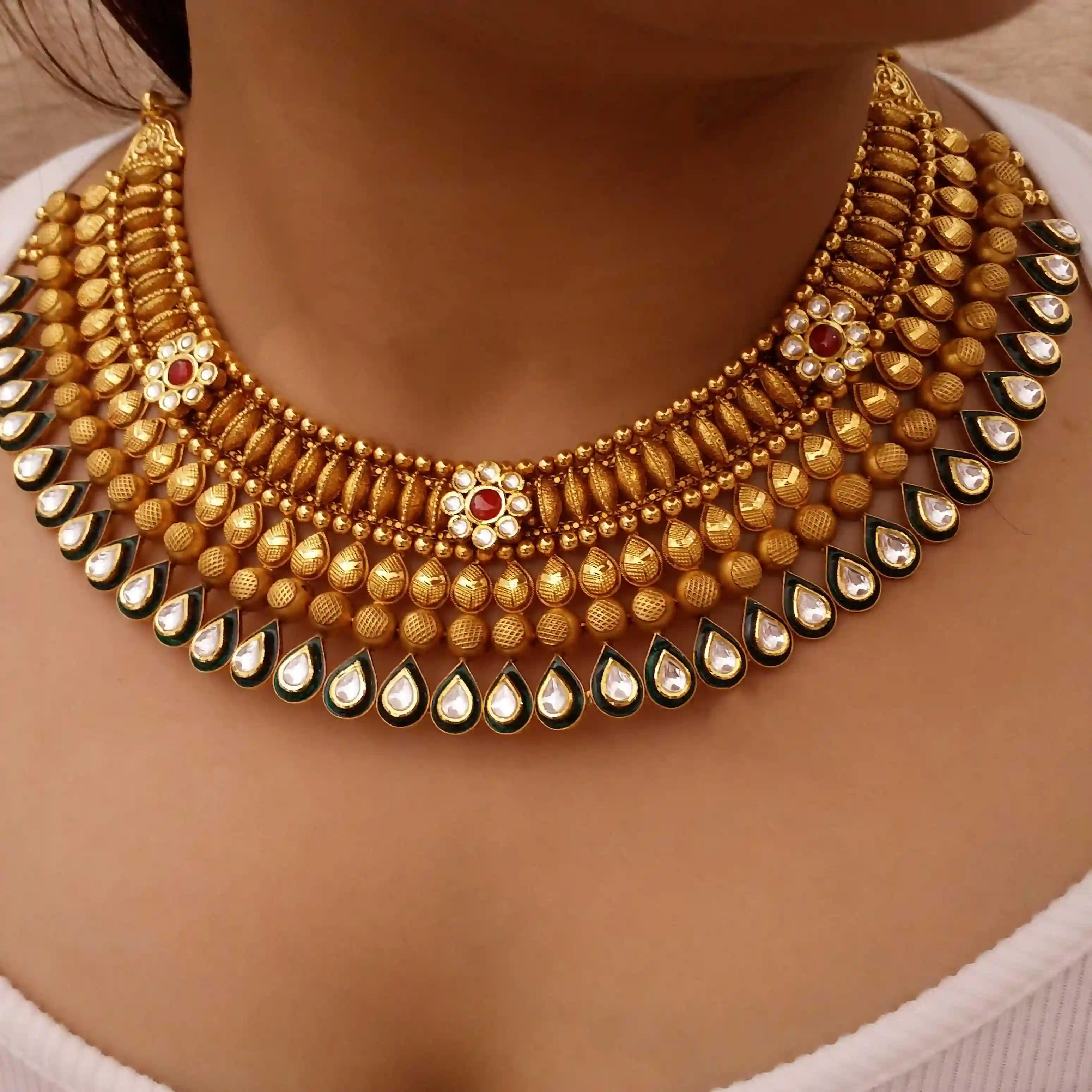 Geometric Art Deco Bib — view 2