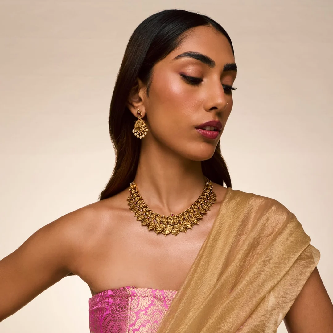 Nakshatra Kemp Stone Choker — view 3