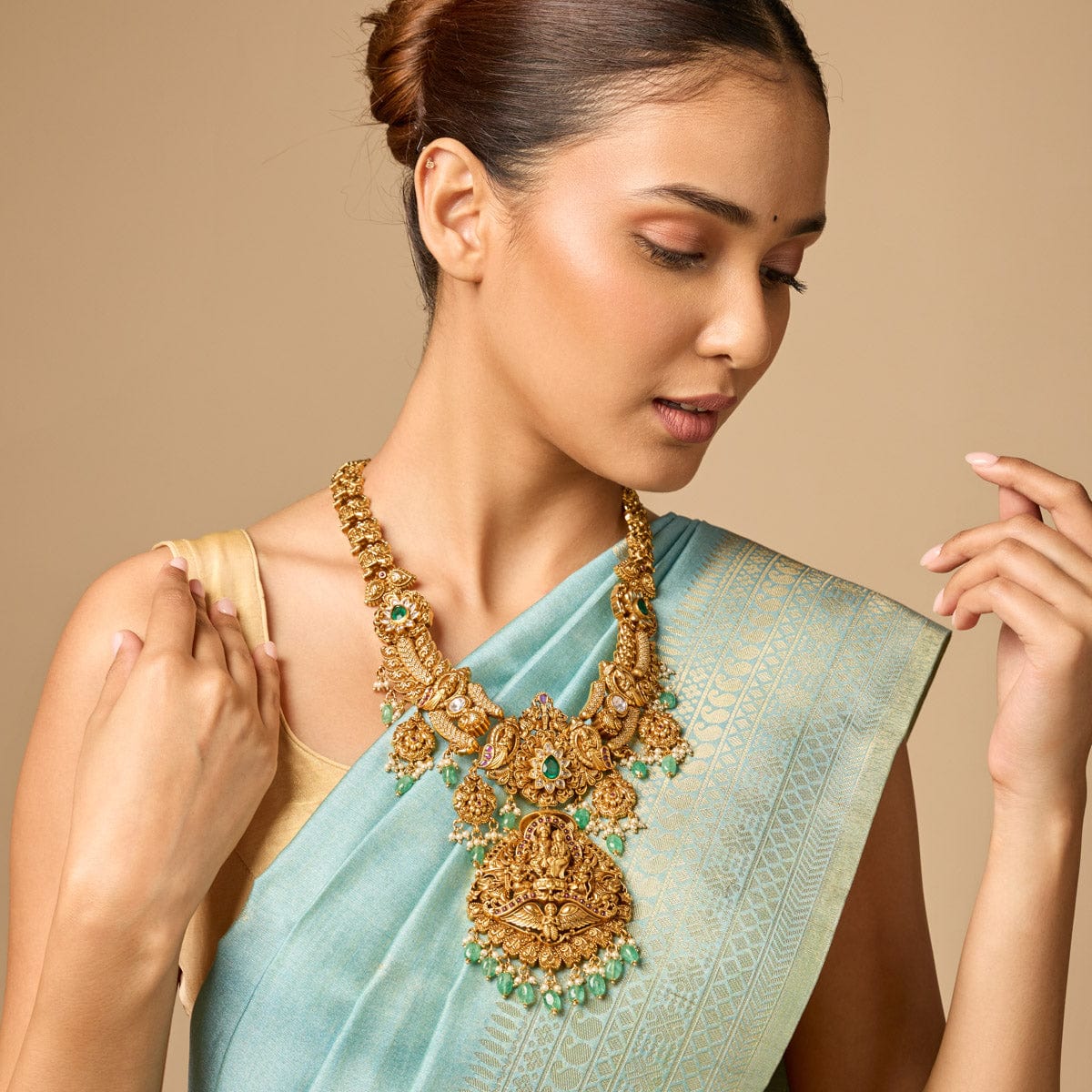 Swarna Pushpa Kempu Mala — view 3