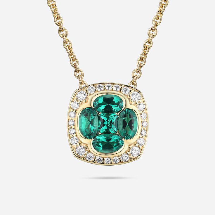 Solitaire Sapphire Drop Pendant