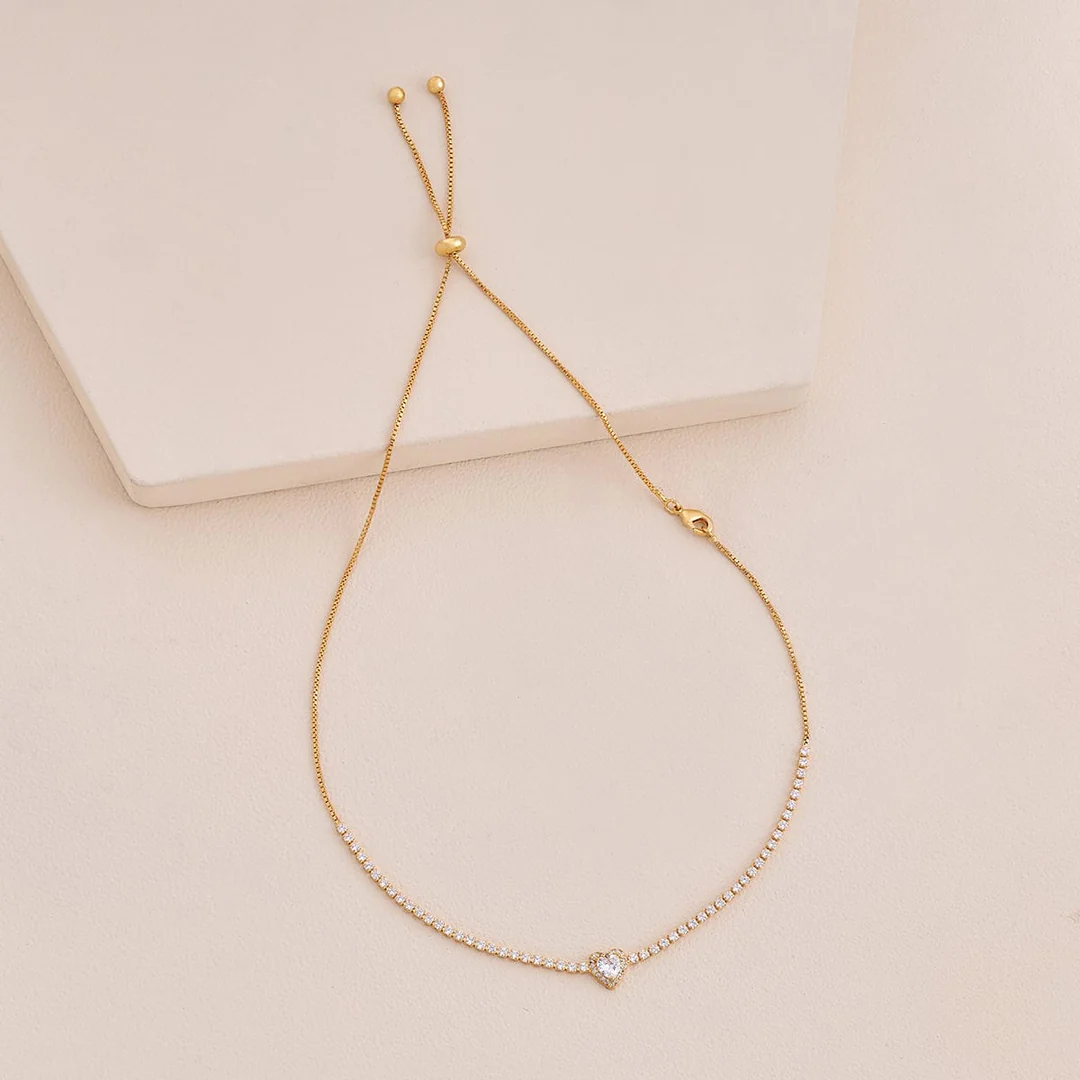 Single Diamond-Cut Solitaire Chain