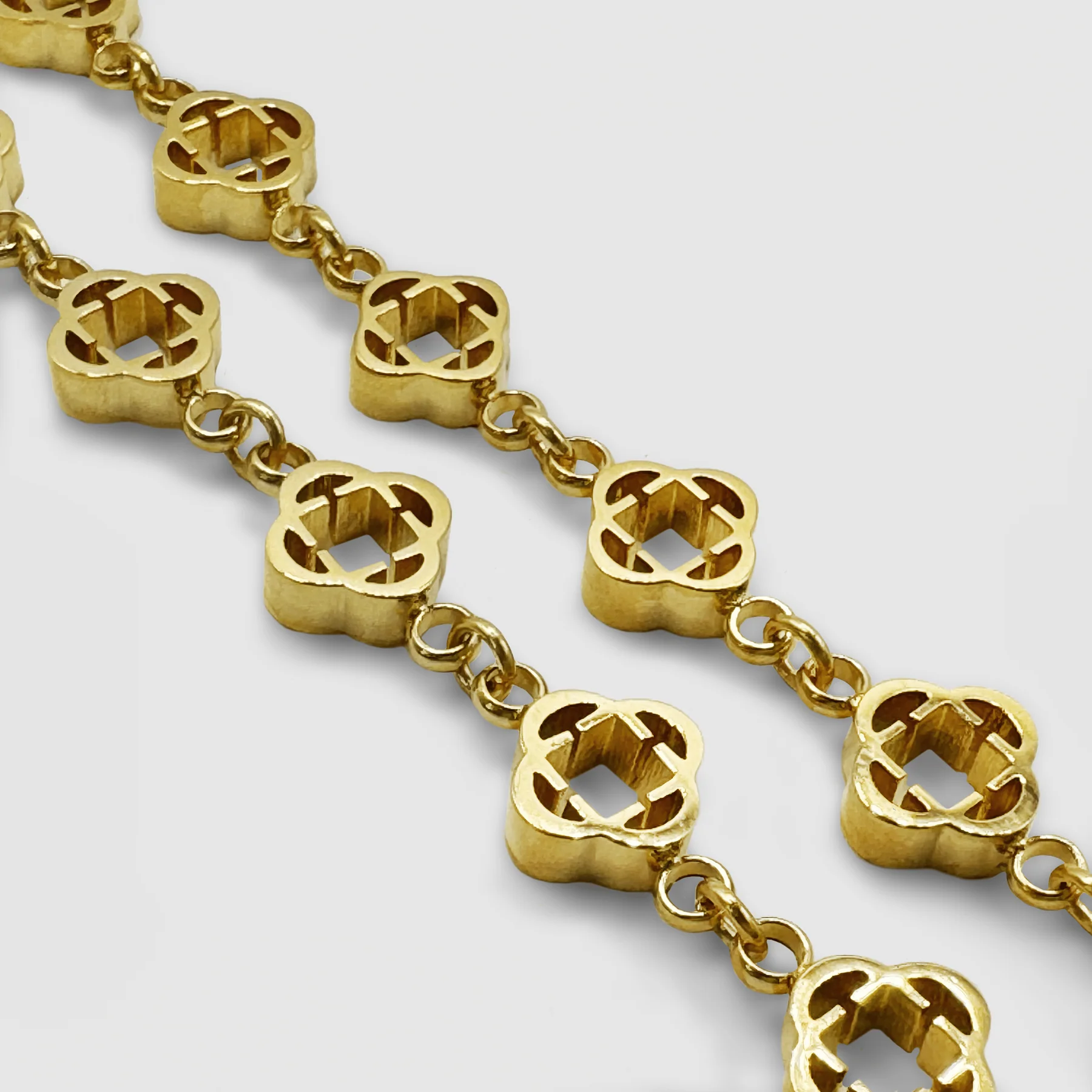 Clover Link Necklace — view 2