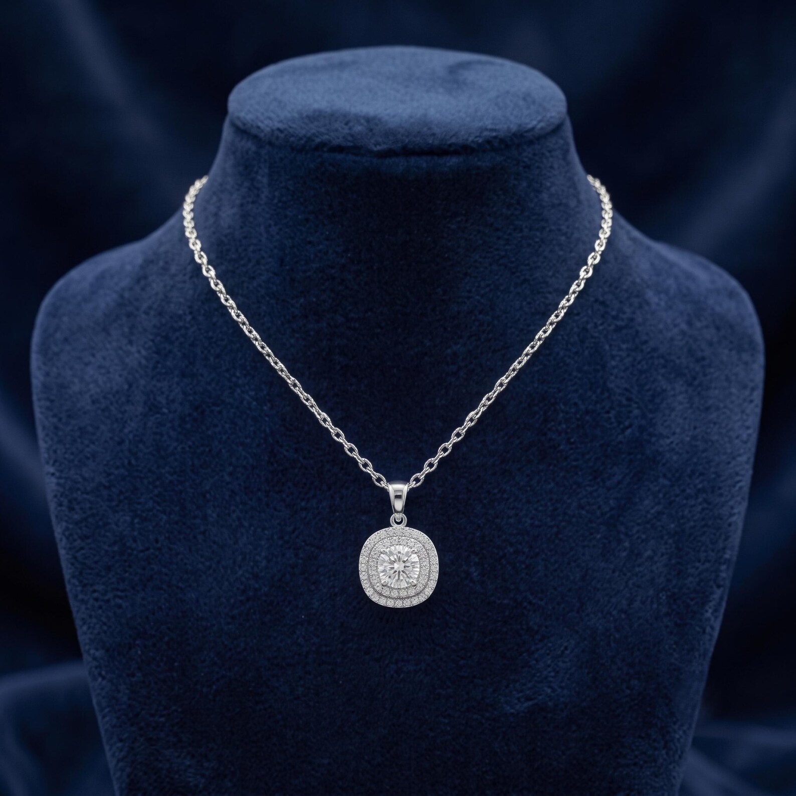 Radiant Single Stone Pendant