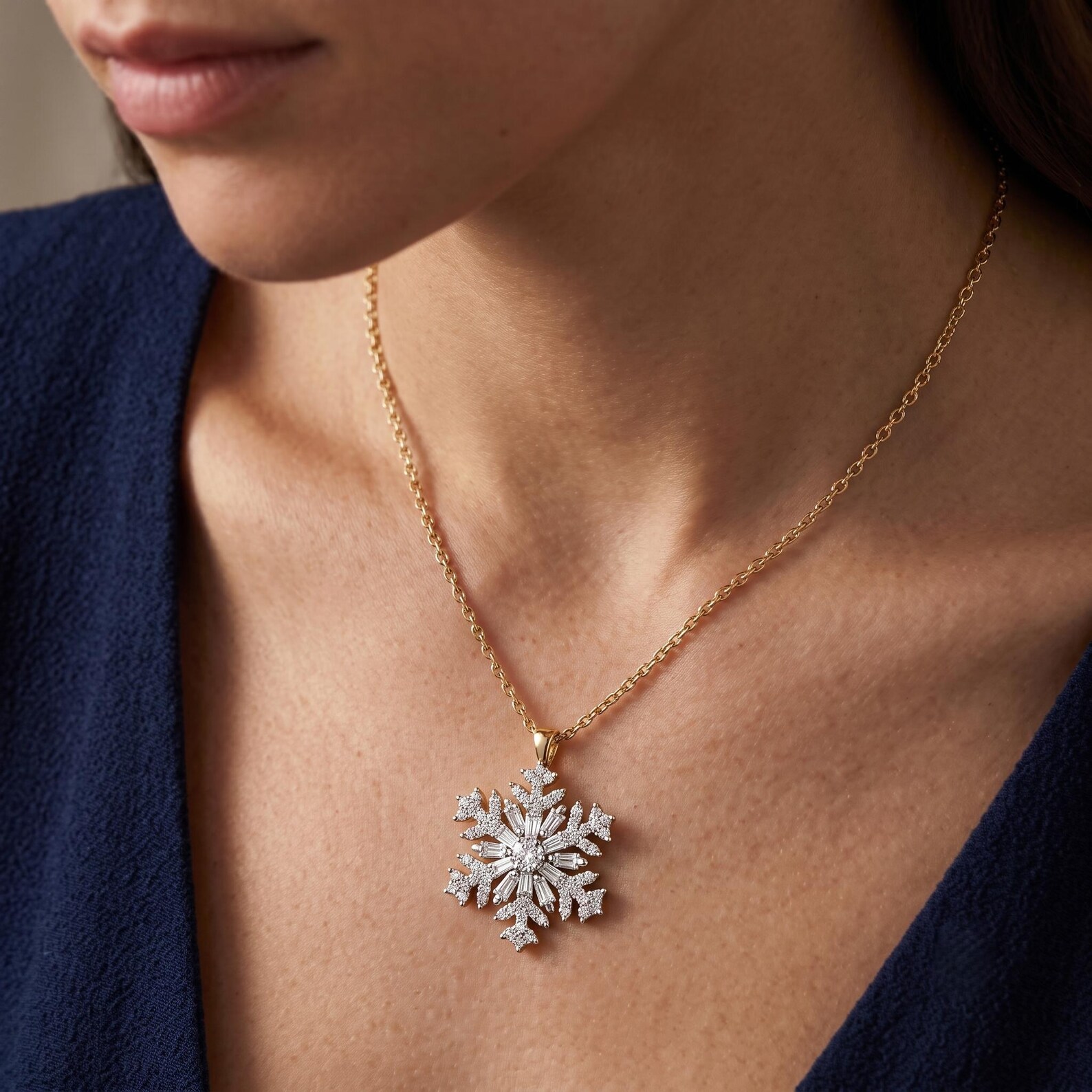 Pure Grace Solitaire Pendant — view 3