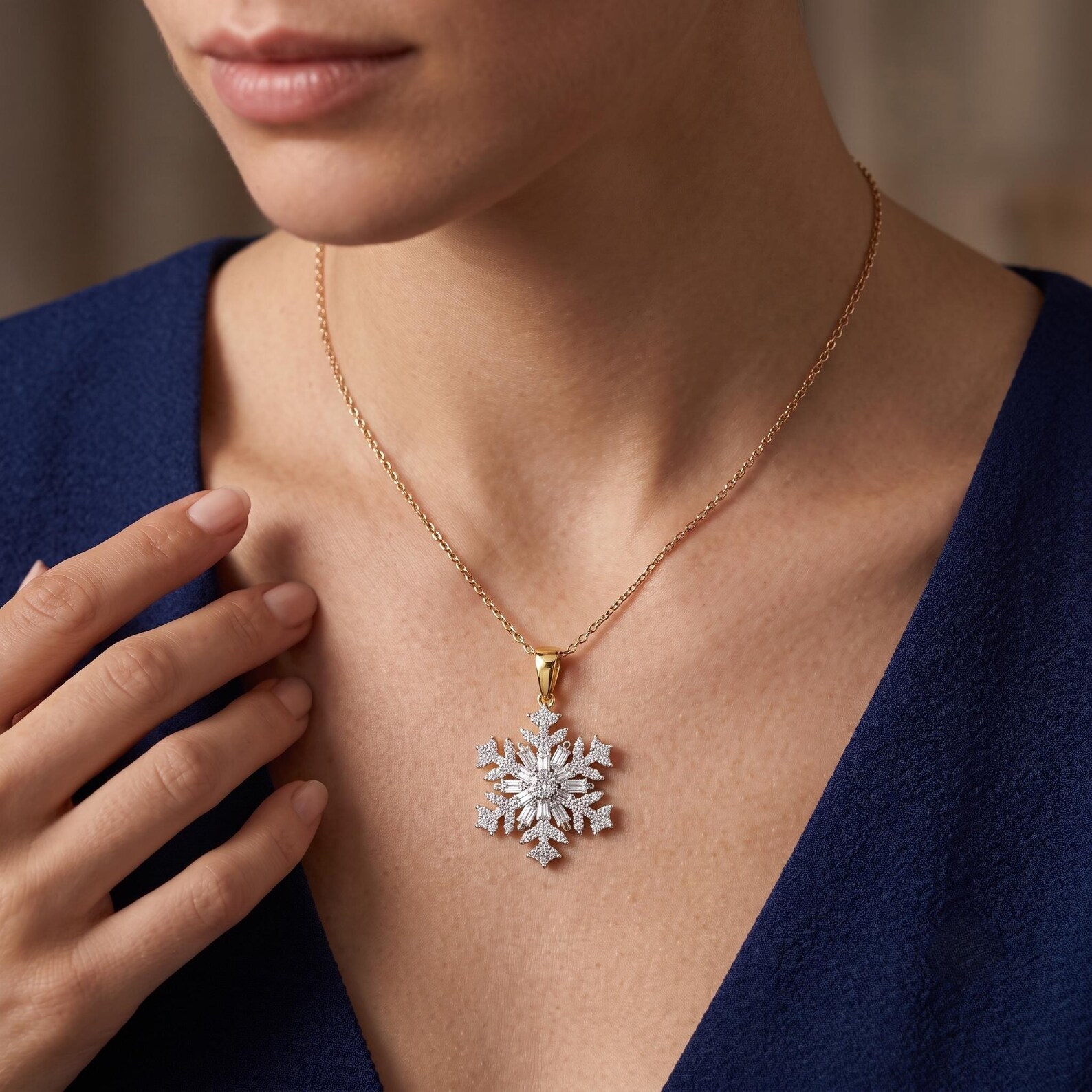 Pure Grace Solitaire Pendant — view 4