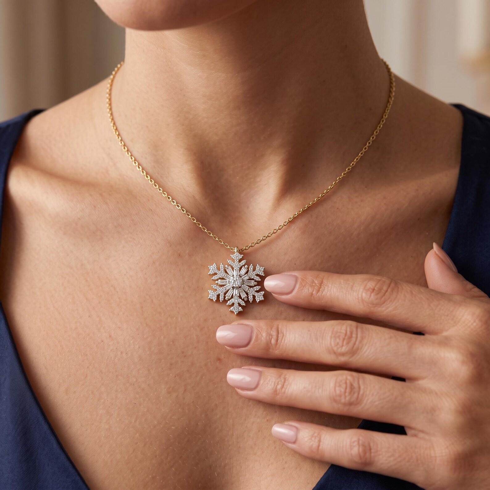 Pure Grace Solitaire Pendant — view 5