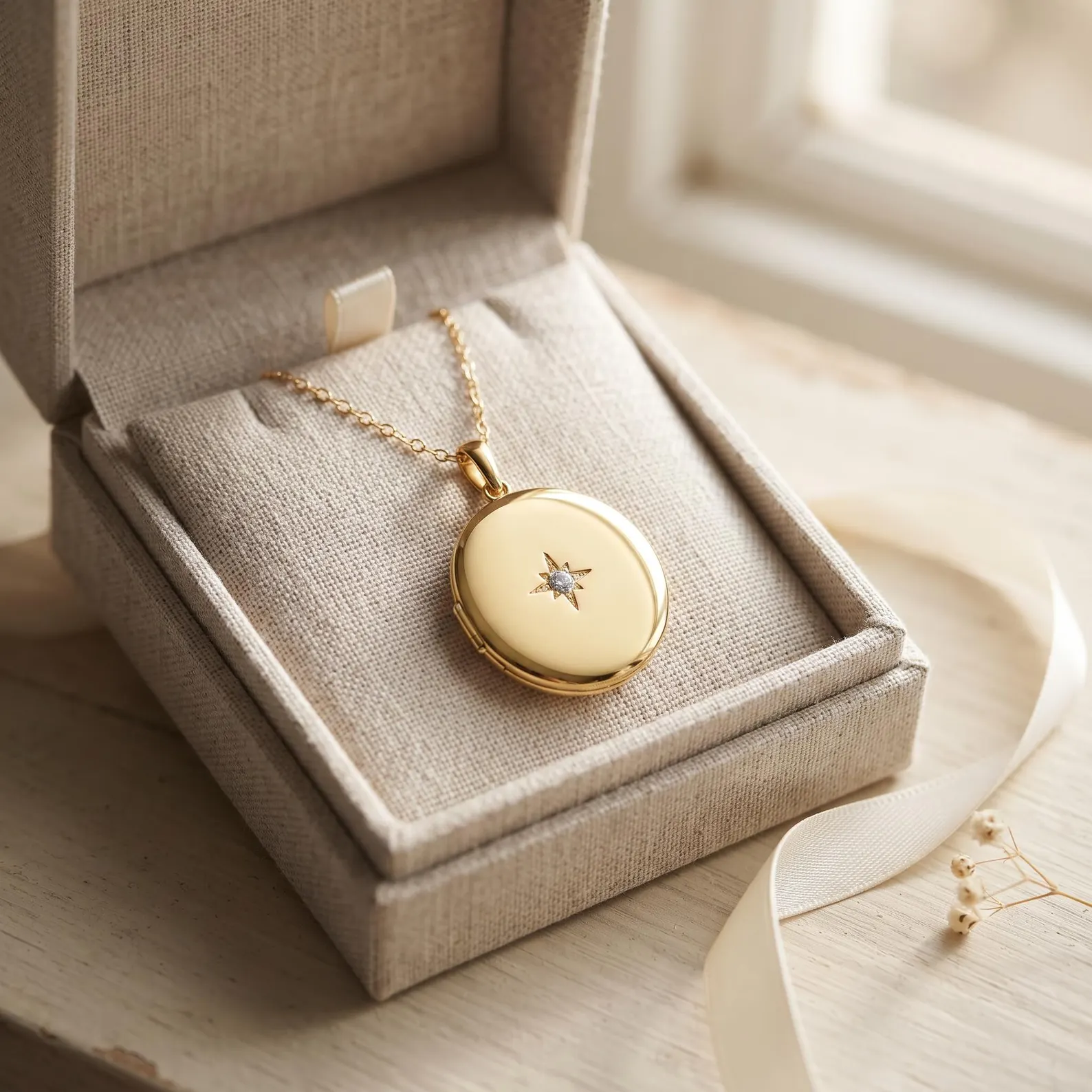 Elegant Halo Solitaire Pendant — view 2
