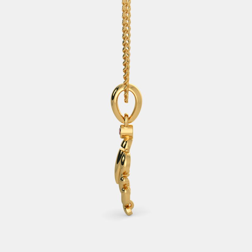 Blessed Ganesha Gold Pendant — view 2