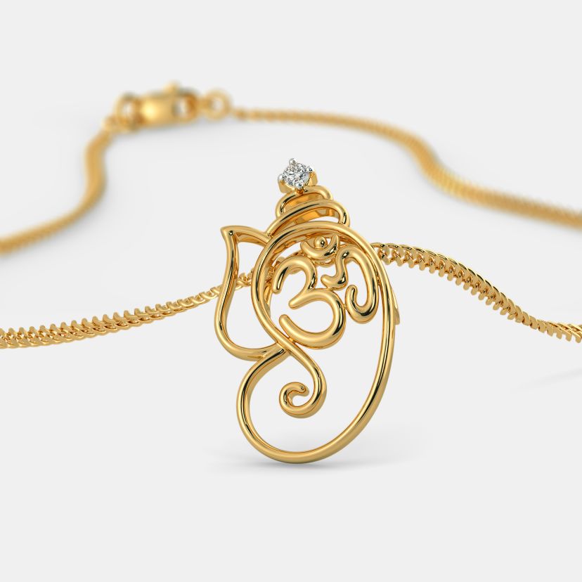 Shree Ganesh Blessing Pendant — view 2