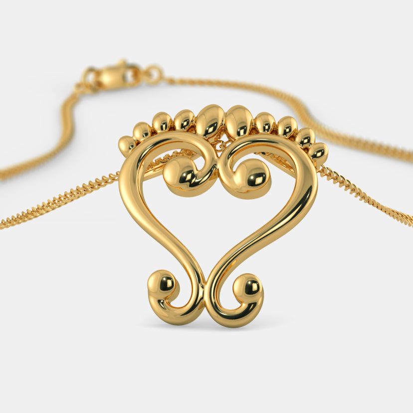 Divine Lakshmi Gold Pendant