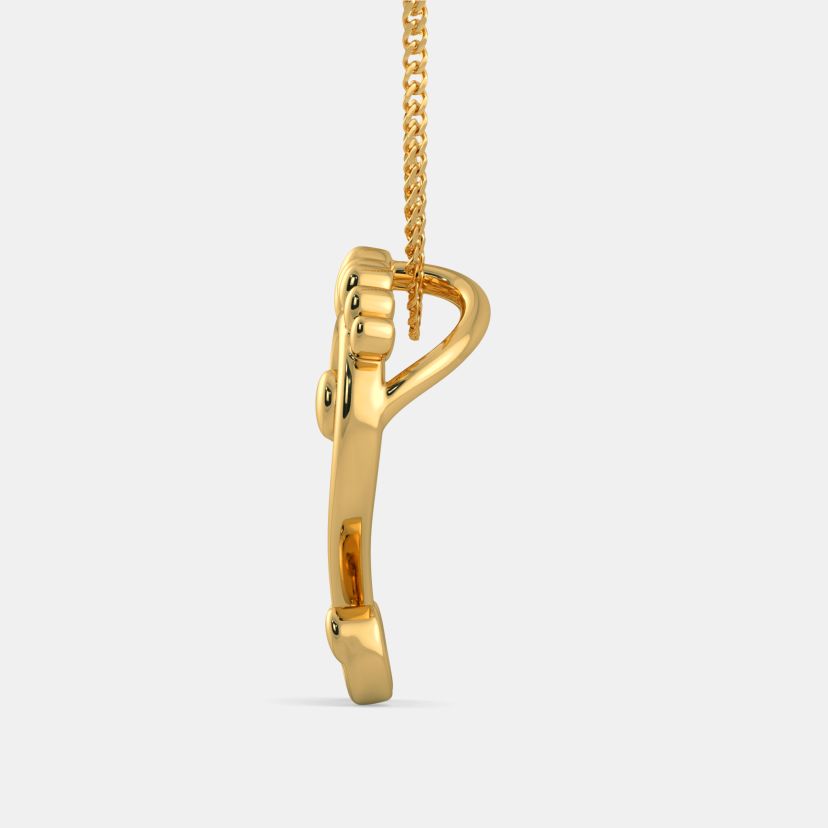 Divine Lakshmi Gold Pendant — view 5