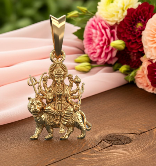 Auspicious Gold Pendant — view 3