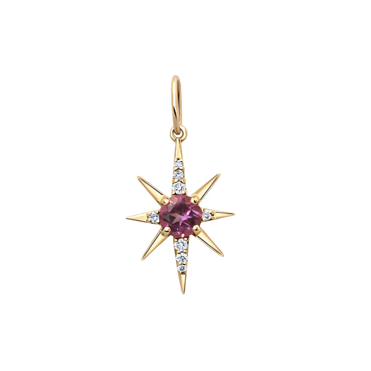 Birthstone Ruby Charm Pendant