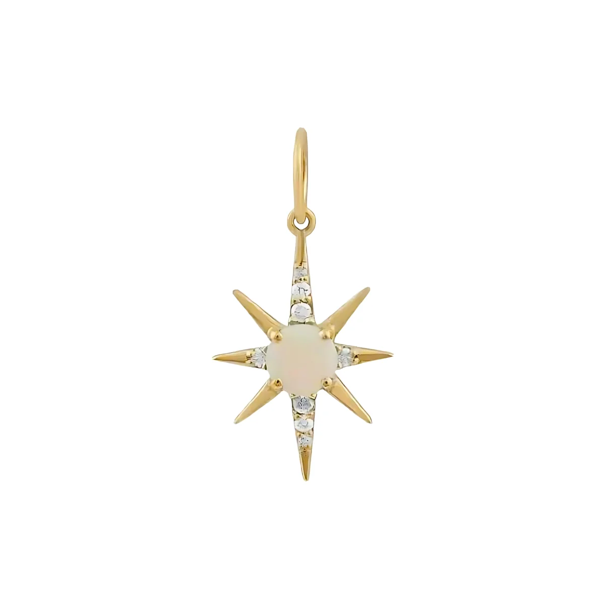Birthstone Ruby Charm Pendant — view 2