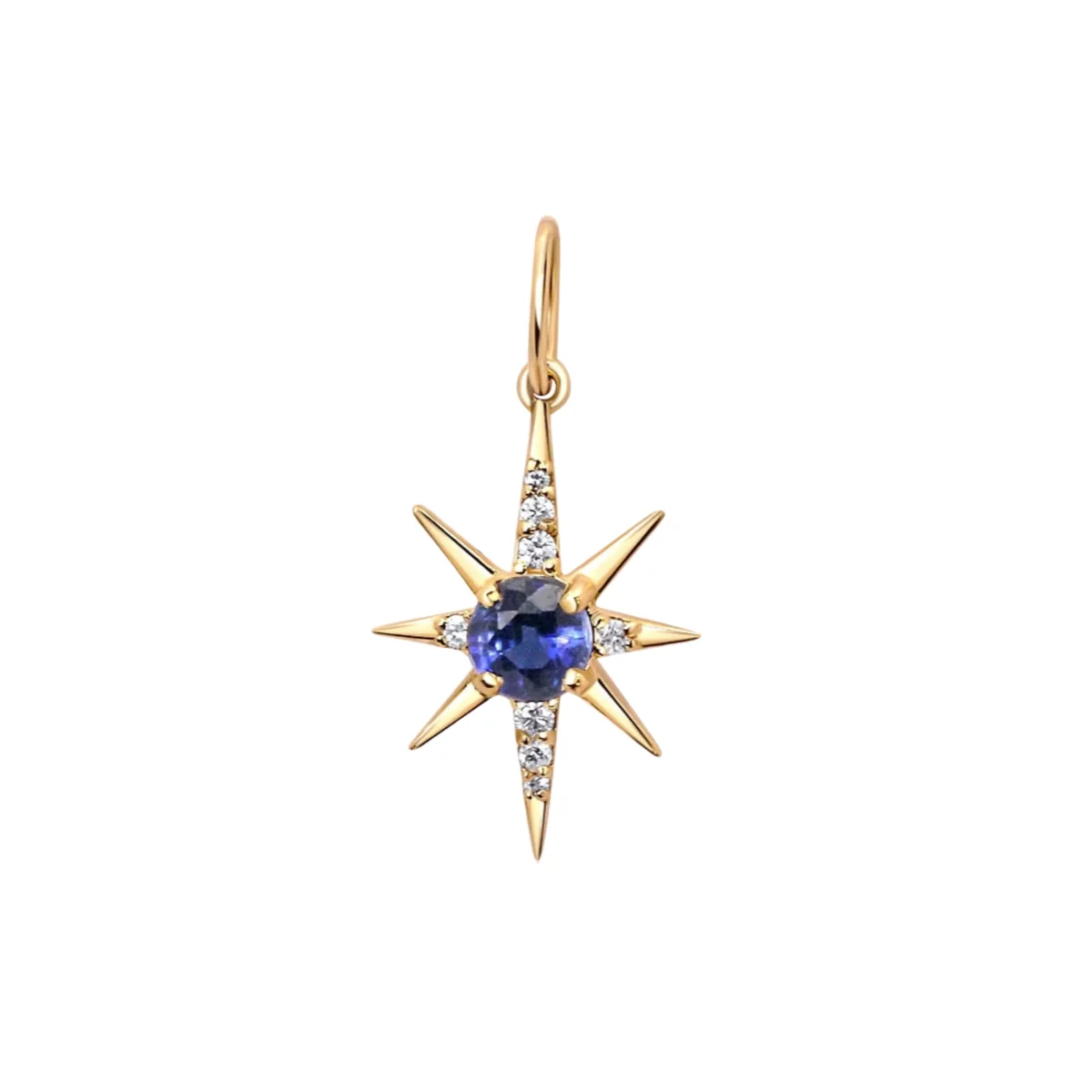 Birthstone Ruby Charm Pendant — view 3