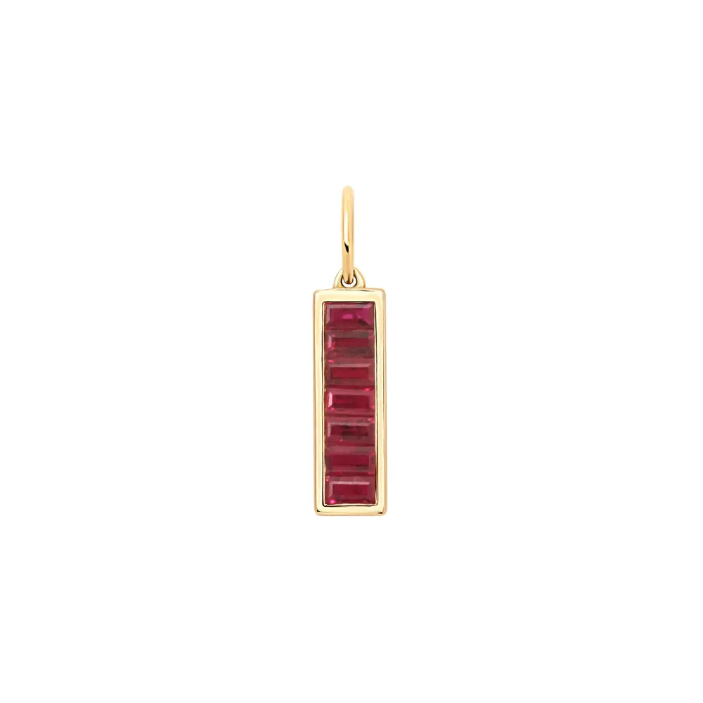 Regal Ruby Cluster Pendant