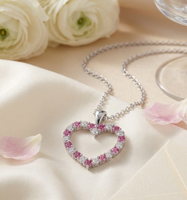 Blooming Love Heart Pendant