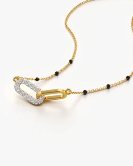 AD Stone Mangalsutra — view 3