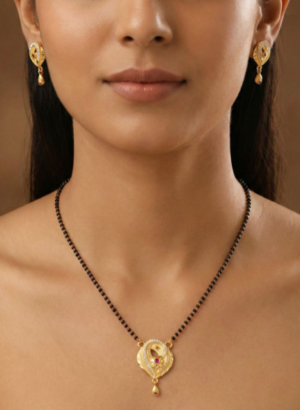 Engraved Heritage Mangalsutra — view 4
