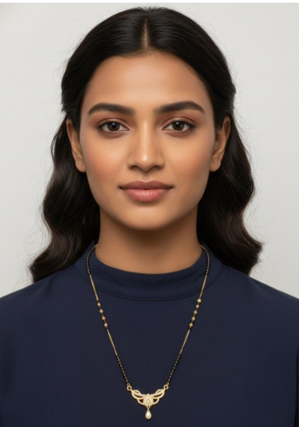 Simple Heritage Mangalsutra — view 4