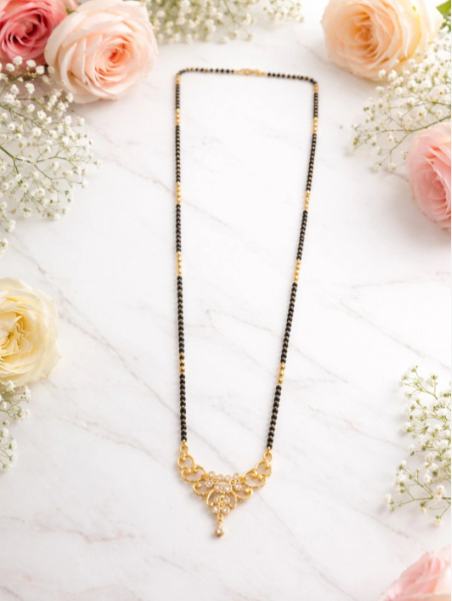 Festive Geru Mangalsutra — view 4