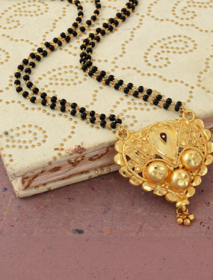 Traditional Geru Mangalsutra