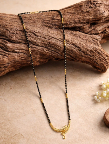 Heritage Black Beads Mangalsutra — view 3