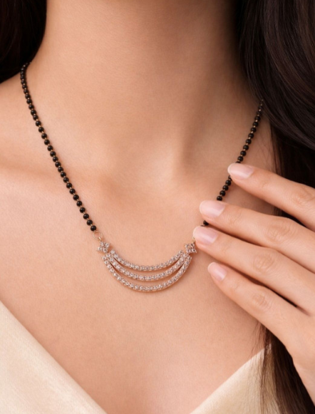 Everyday Black Beads Mangalsutra — view 3
