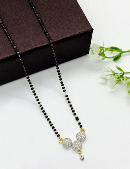 Simple Black Bead Mangalsutra