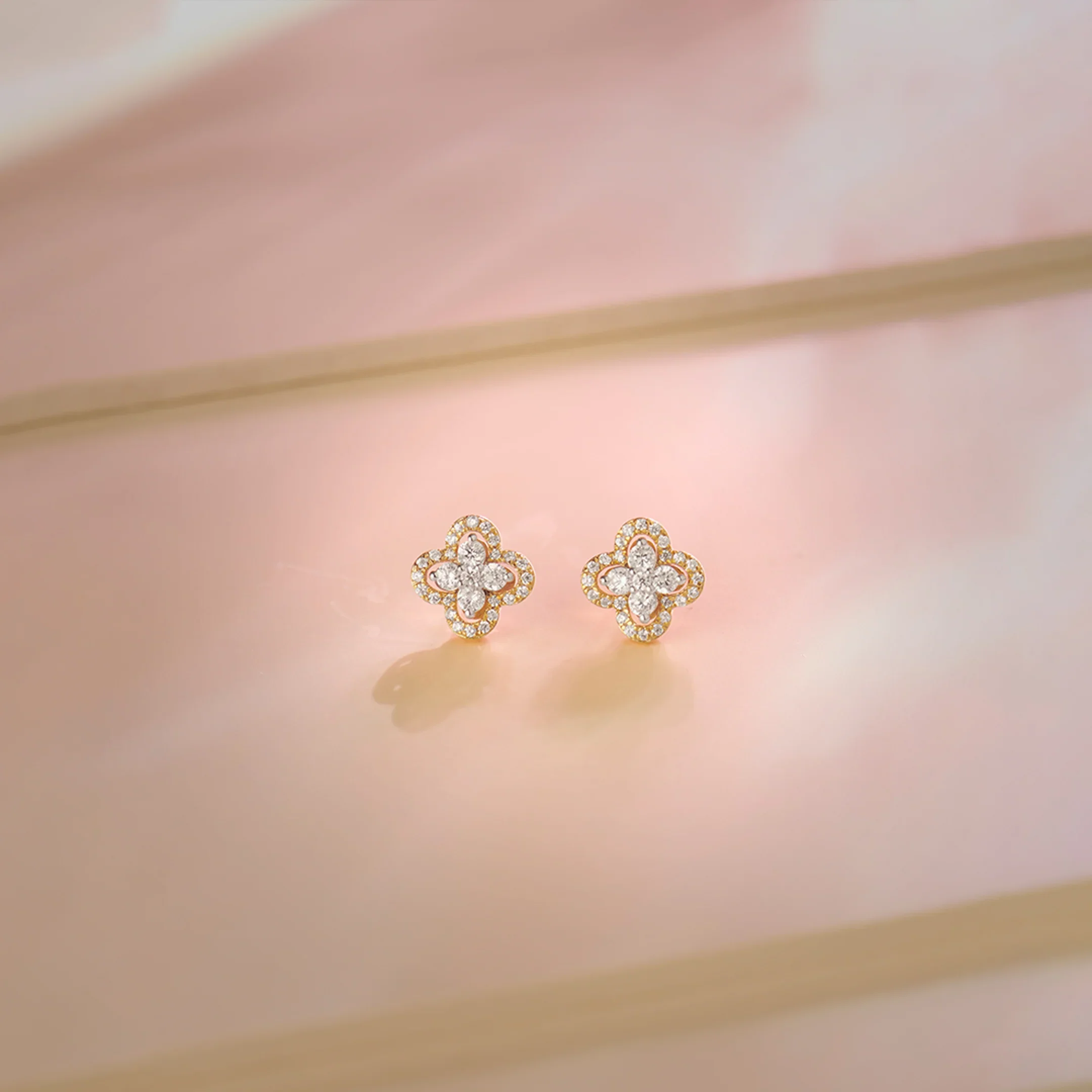 Petite Diamond-Cut Studs — view 2