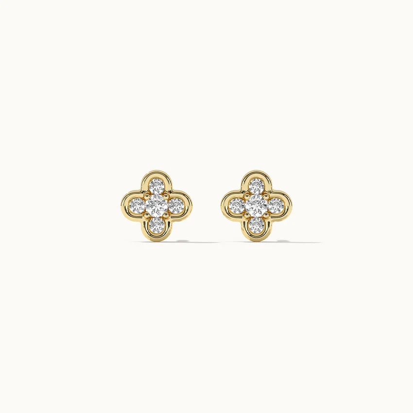 Polished Drop Stud Earrings — view 3