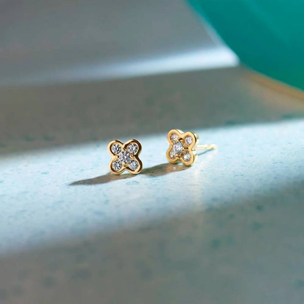 Polished Drop Stud Earrings