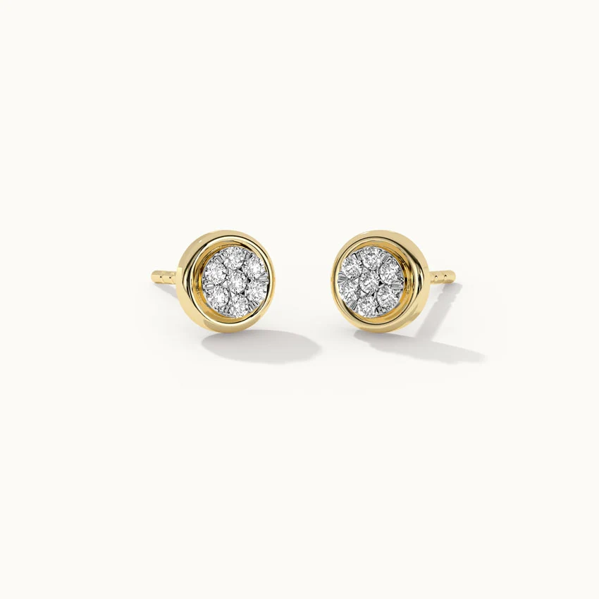 Classic Gold Button Studs