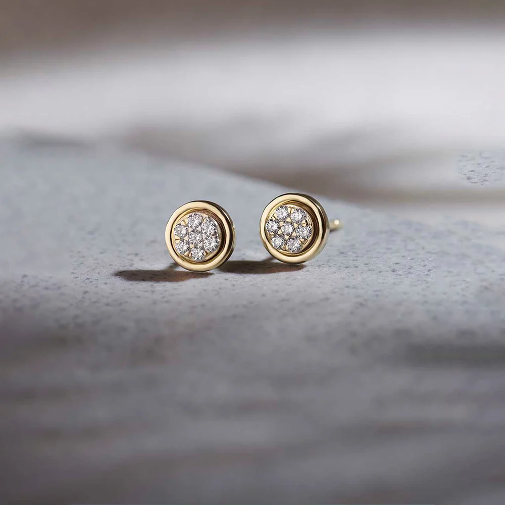 Classic Gold Button Studs — view 3