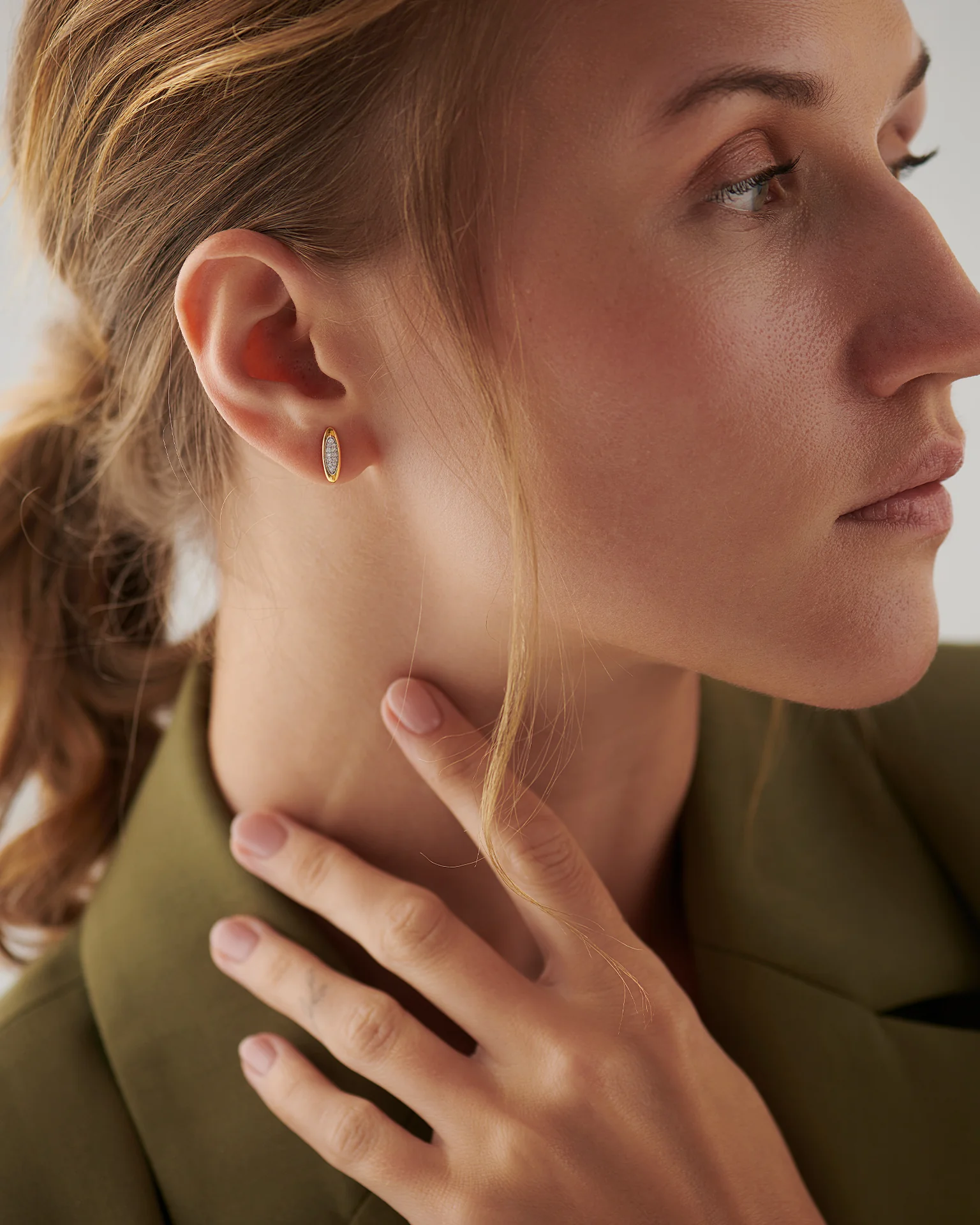 Minimal Ball Stud Earrings — view 5