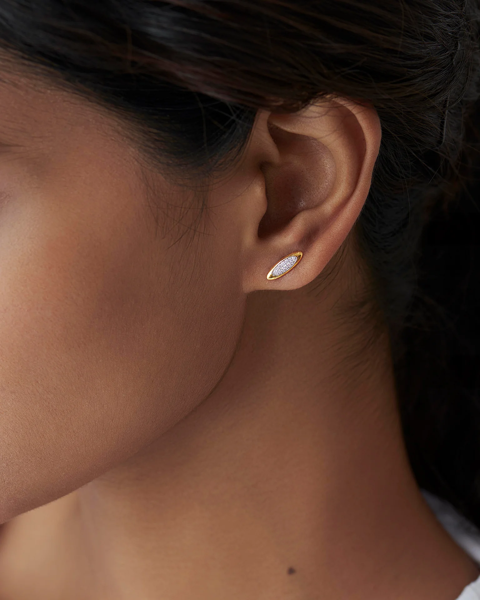 Minimal Ball Stud Earrings — view 4