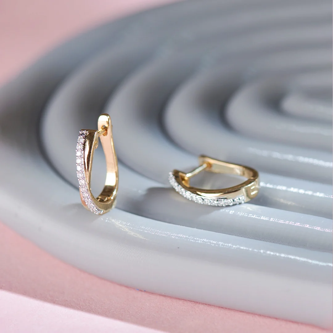 Classic Diamond Hoops