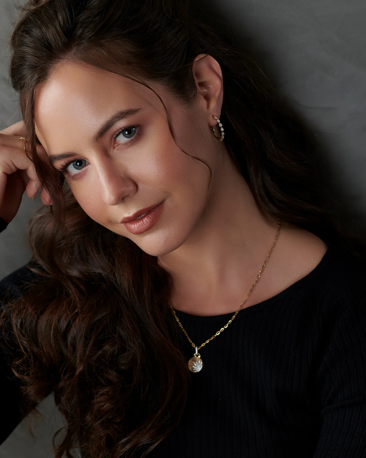 Everyday Diamond Hoops — view 5