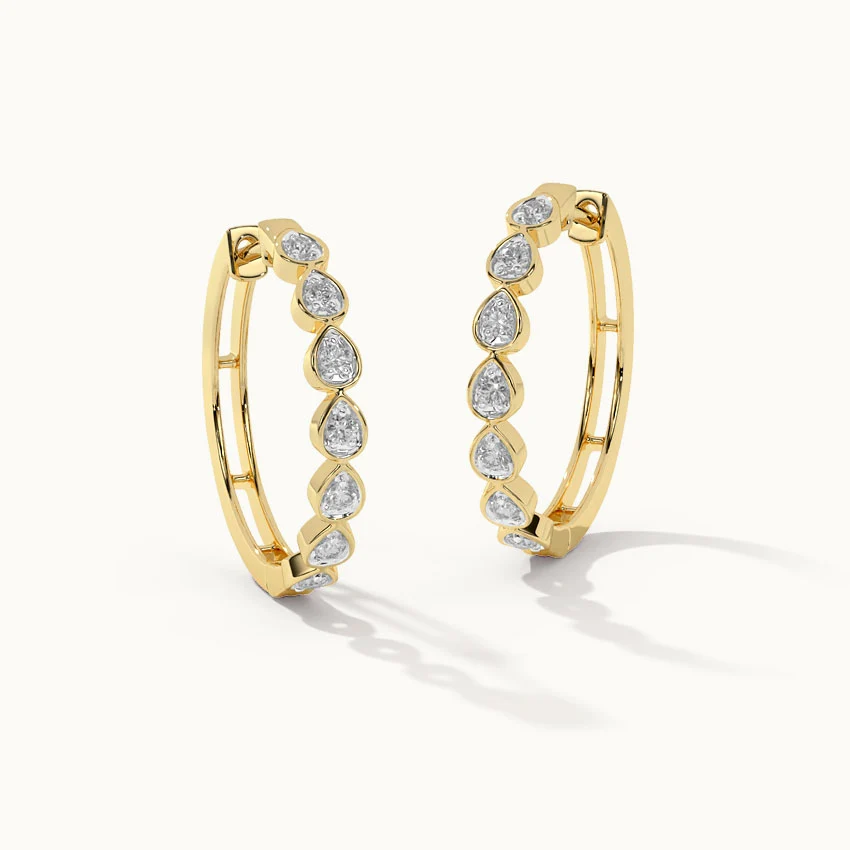 Everyday Diamond Hoops — view 4