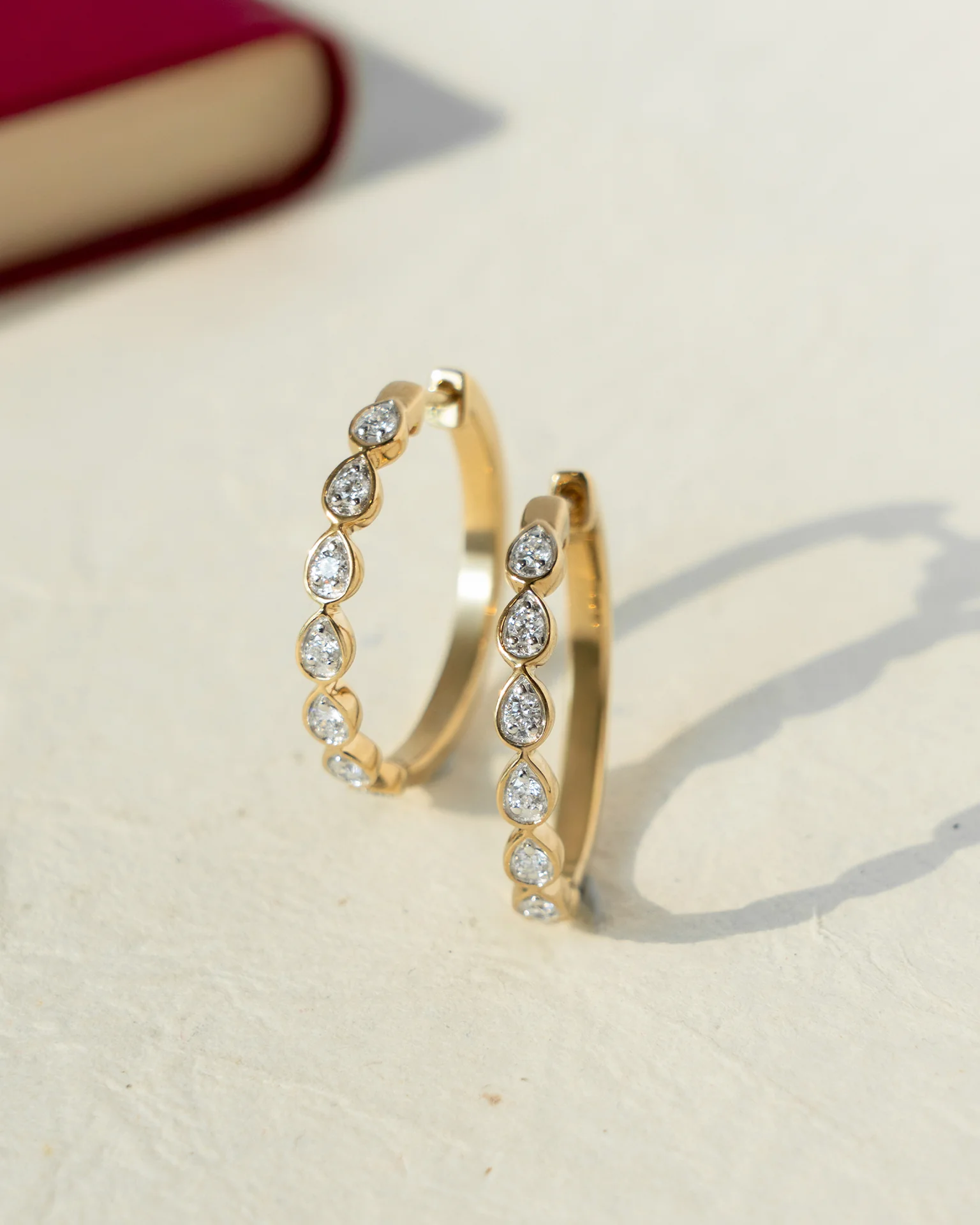 Everyday Diamond Hoops